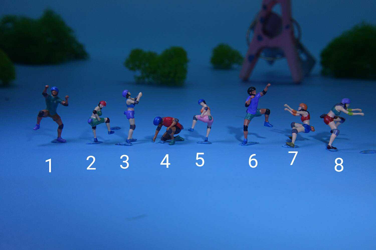 小比例室内攀岩小人模型