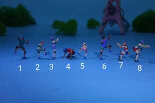 1/87比例攀岩小人物新品玩具园艺花卉盆景假山微缩造景观装饰摆件