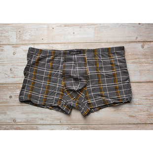 LOOKSEE男士内裤 莱赛尔暗筋休闲平角裤专柜撤柜库存全新带吊牌