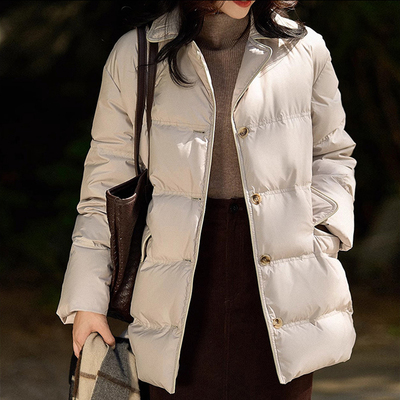 暖到心窝！翻领短款泡芙鹅绒服