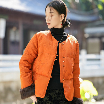 美到心坎！国风真丝香云纱鹅绒服