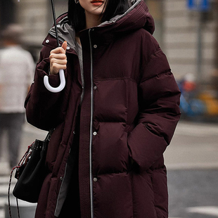 超保暖！冬季长款/短款高端鹅绒服 减龄撞色95白鹅绒连帽羽绒服