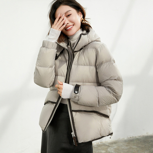 冬日暖炉！东北超厚抗寒 90白鸭绒羽绒服 韩版设计感短款保暖外套