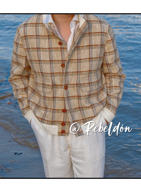 Rebeldon 2025AW毛丝麻短夹克 爱穿衣服的让先生