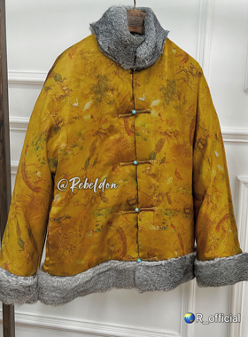 爱穿衣服的让先生 Rebeldon 客定 香云纱 鼎级白鹅绒 狐狸毛