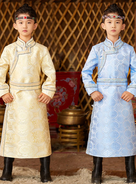 儿童蒙古服装演出服民族风
