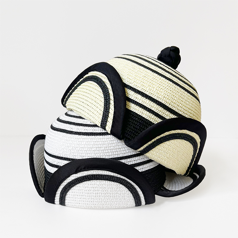 蒙古百搭时尚草帽 圆顶四面帽子 男女同款 户外出游拍照遮阳帽