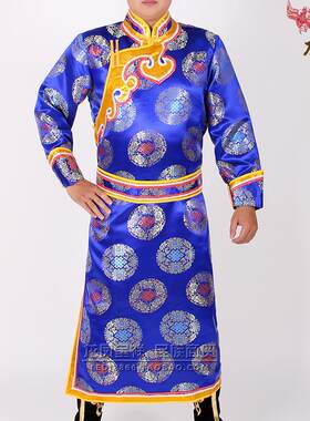 蒙古族服饰男民族舞蹈服装