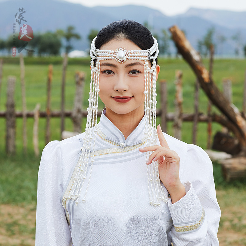 头饰女款民族风白色发饰
