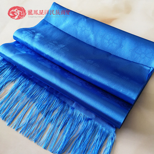 哈达八宝四花蓝色独立包装蒙古族