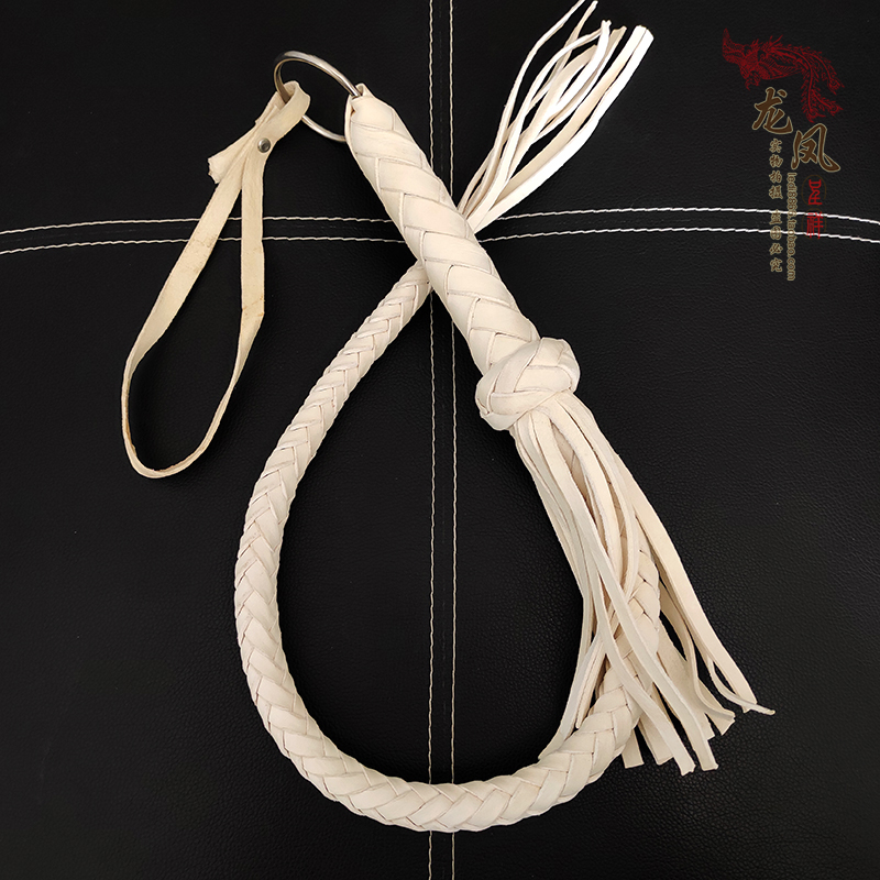 龍鳳呈祥馬鞭子純皮手工