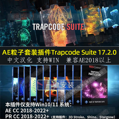 AE红巨星粒子插件套装Trapcode Suite v17.2.0 win中文版支持2022