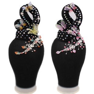 古典舞发饰中国风舞蹈表演头饰发夹古装演出发包女孩假发配饰发髻