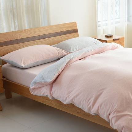 日式A类天竺棉1.5被罩单件纯棉针织全棉200*230cm裸睡双人2米被套