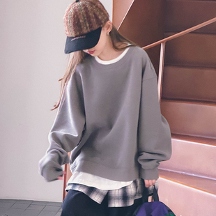 冷大娘 男女中大童秋冬加厚假三件卫衣百搭街舞表演出服上衣亲子