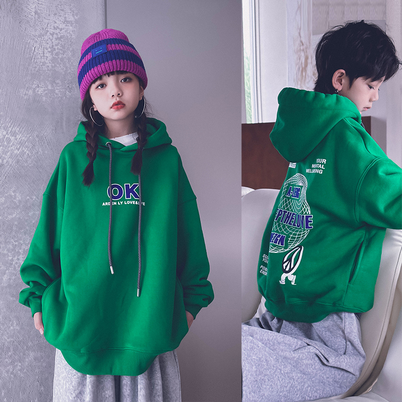 冷大娘秋冬男女纯棉休闲加绒卫衣