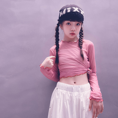 冷大娘定制爵士长袖网纱T恤