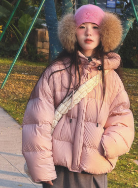 冷大娘女童秋冬加厚羽绒服
