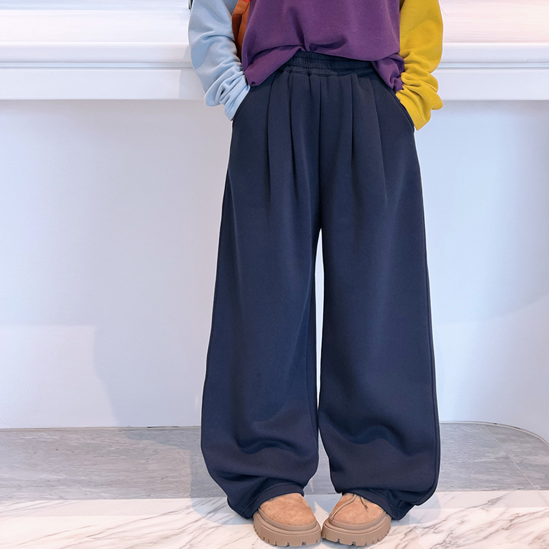 男女中小学生冬季加绒保暖校服裤