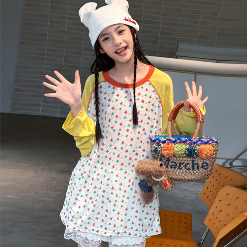 冷大娘女中大童秋季防晒空调T恤