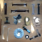 男女童溜冰鞋 溜冰鞋 轮子配件刹车器螺杆穿钉螺丝适用于米高轮滑鞋