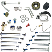 童车滑板车配件穿钉对丝螺丝母儿童升降锁扣塑料螺旋内外丝卡黄豆