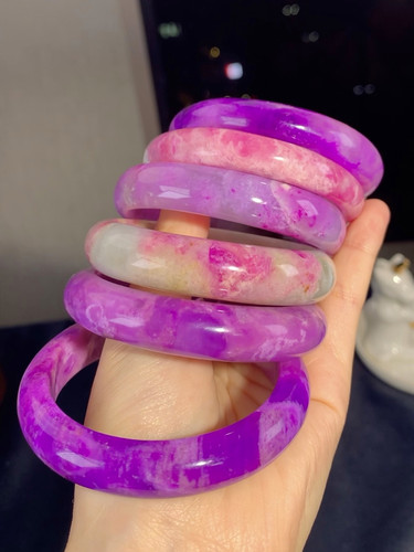 舒俱来手镯毕业级冰桃红樱花