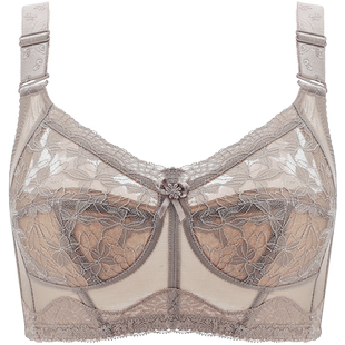 调整型内衣女收副乳矫正上托防下垂大胸显小文胸薄款无钢圈全罩杯