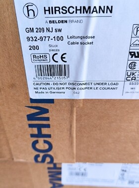 赫斯曼GM209NJ 2+PE 11mm B型插头 议价