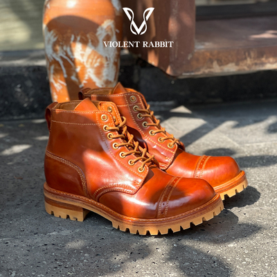 意大利马臀皮！水洗做旧工装靴！