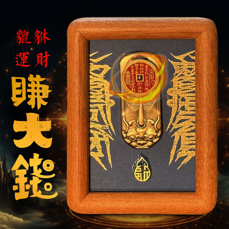 慈风阁免钉免打孔铜貔貅创意画框