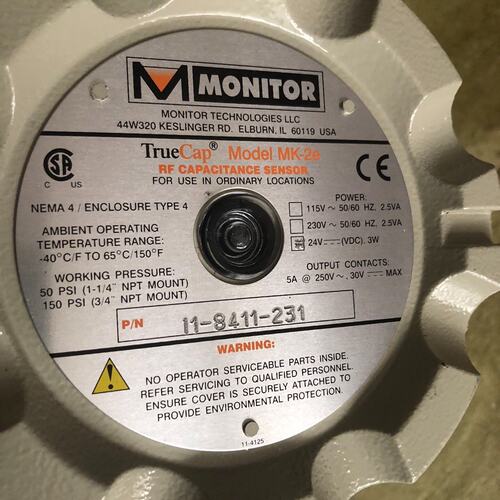 【议价】Monitor TrueCap MK-2e 射频导纳物位计，