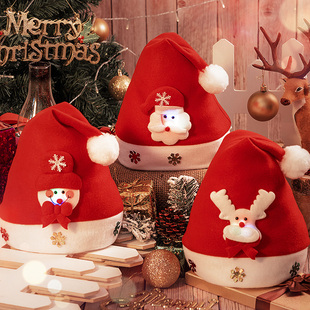 圣诞帽装扮头饰拍照道具儿童男女成人cos圣诞老人帽子礼物装饰品
