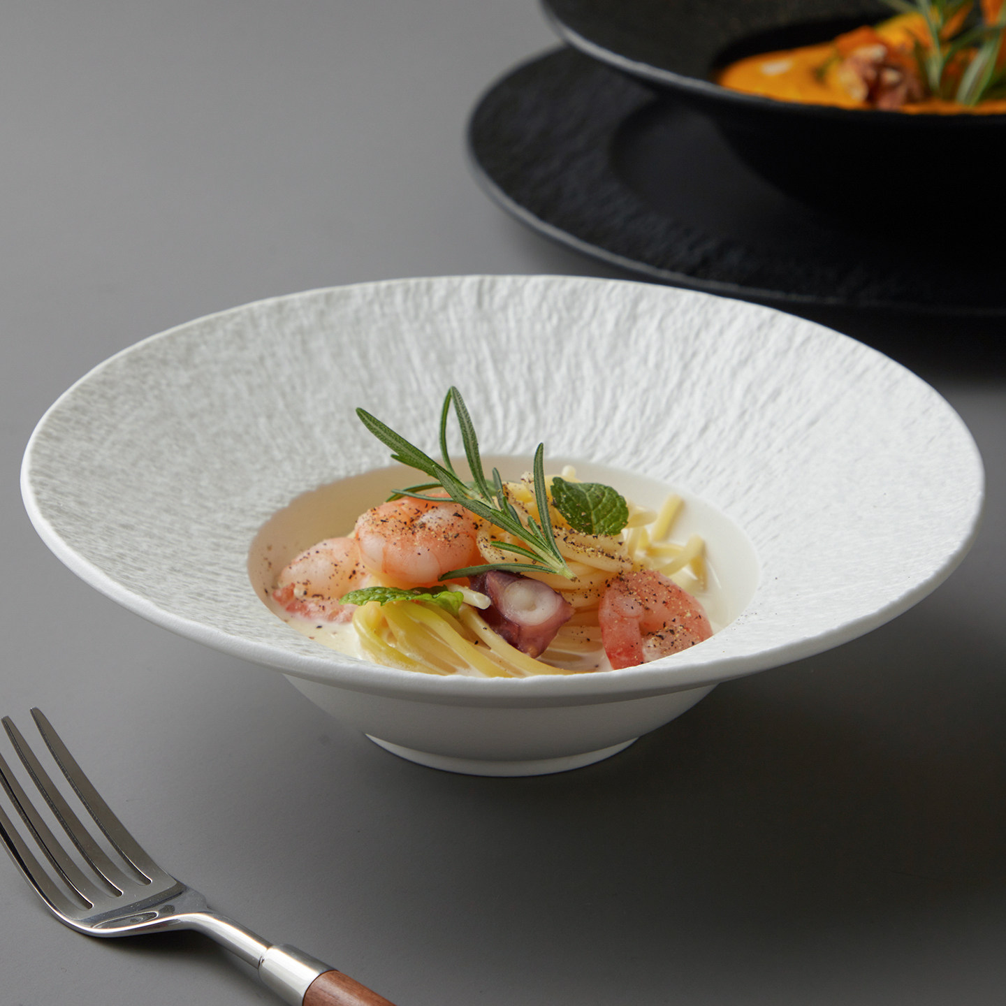 米立风物陶瓷西餐盘意大利面盘汤盘精致高级感轻奢酒店餐厅餐具