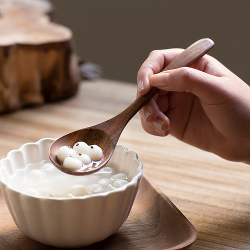 米立风物日式吃饭蜂蜜汤勺