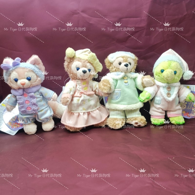 国内现货 东京迪士尼2024秋日睡衣夜游玫玫达菲贝儿olu站姿挂件