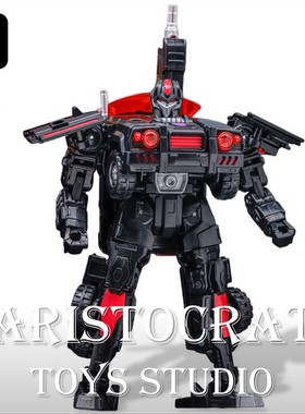 孩之宝变形金刚玩具领袖 天尊世代 V级平直线 黑红色警报现货