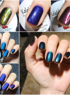 俄罗斯EL CORAZON指甲油万花筒系列 偏光细闪金属指甲油