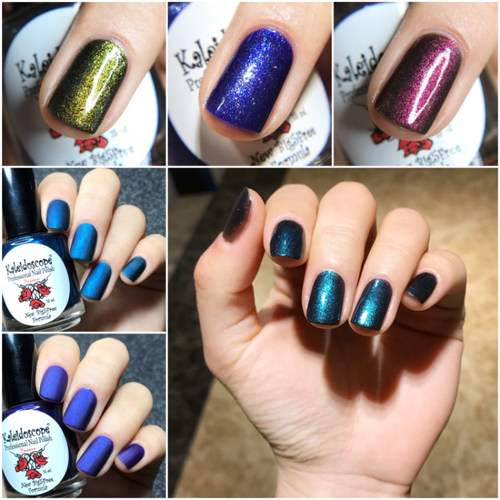 俄罗斯el偏光细闪金属指甲油