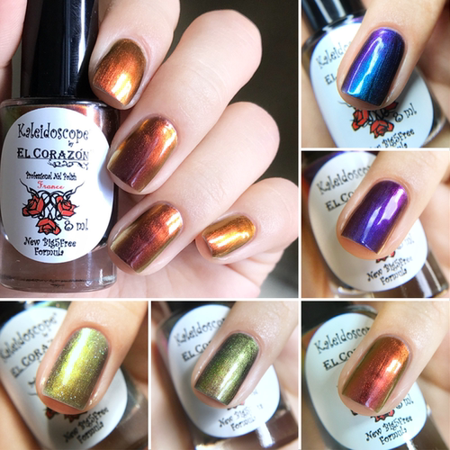俄罗斯El corazon幻星 金属偏光星空指甲油变色龙彩色 多买有折扣