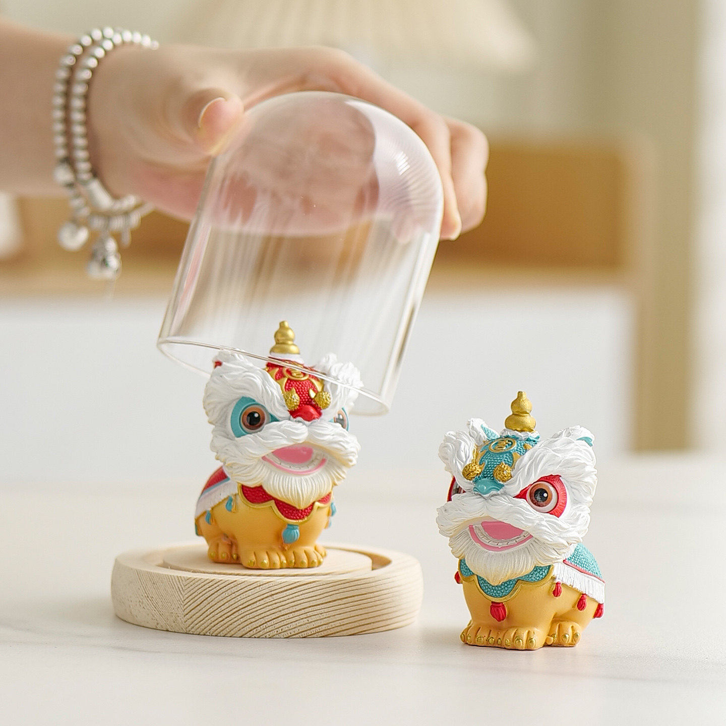 轻奢高档国潮中式醒狮文创摆件高级感桌面茶桌装饰品佛山舞狮茶宠,餐饮具,茶宠摆件,淘宝优惠券,粉丝福利购,淘宝优惠卷