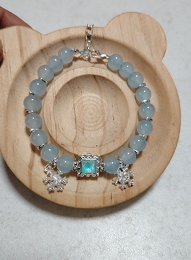 8mm琉璃珠手链女款饰品学生闺蜜礼物小众设计感高级