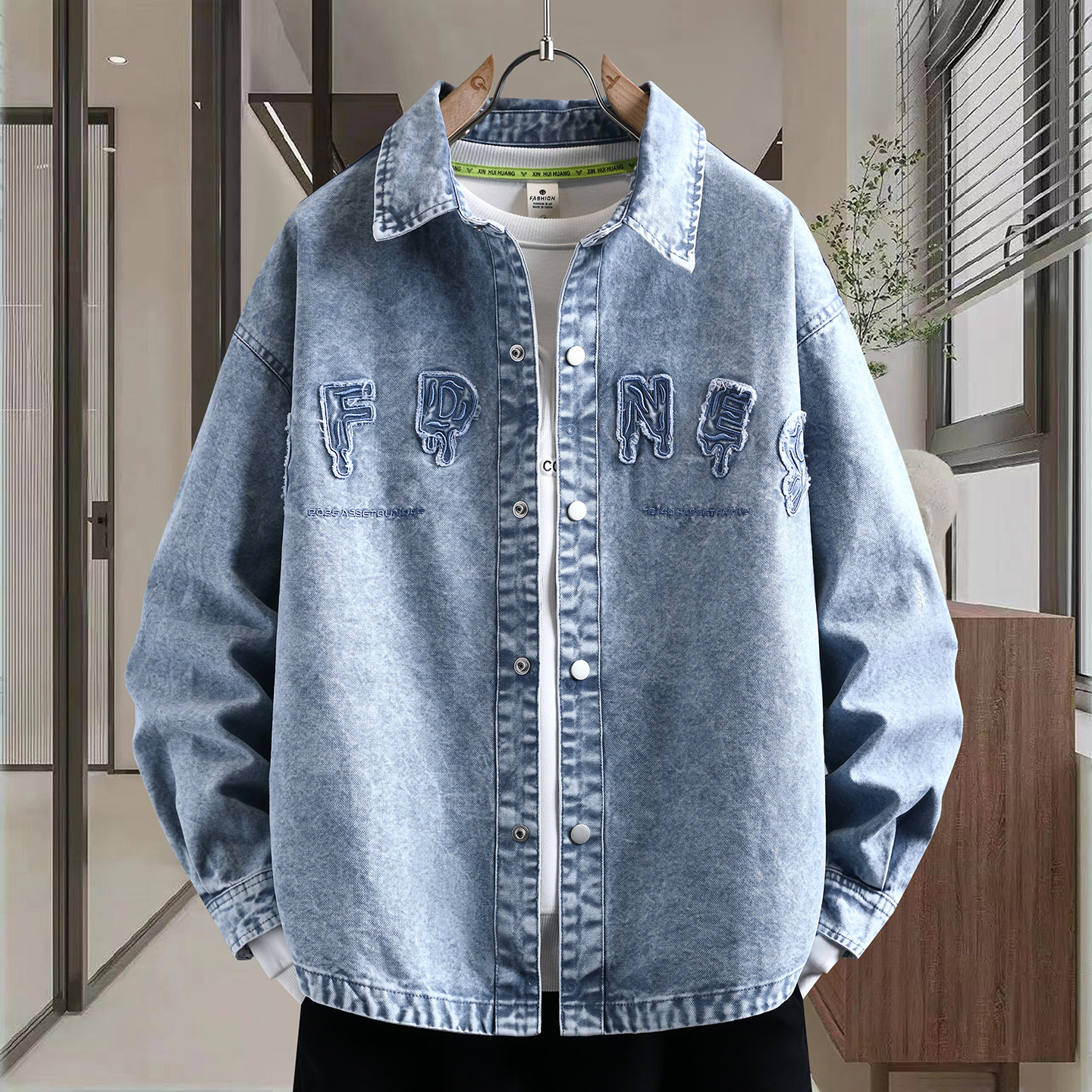 春秋季牛仔外套男孩13初高中学生14夹克15岁青少年大童男装牛子衣,男装,牛仔外套,淘宝优惠券,粉丝福利购,淘宝优惠卷