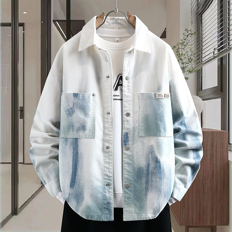 13青少年衬衫春秋装12岁高初中学生15男孩14大童宽松潮牌衬衣外套,男装,牛仔衬衫,淘宝优惠券,粉丝福利购,淘宝优惠卷