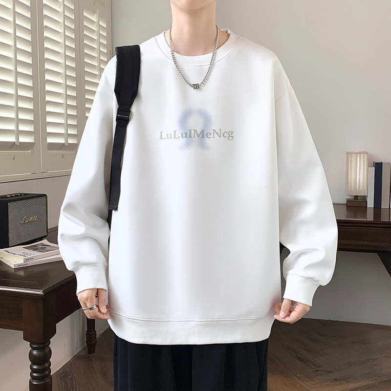 春季潮流宽松长袖T恤13男孩14初中学生15岁青少年大童卫衣打底衫