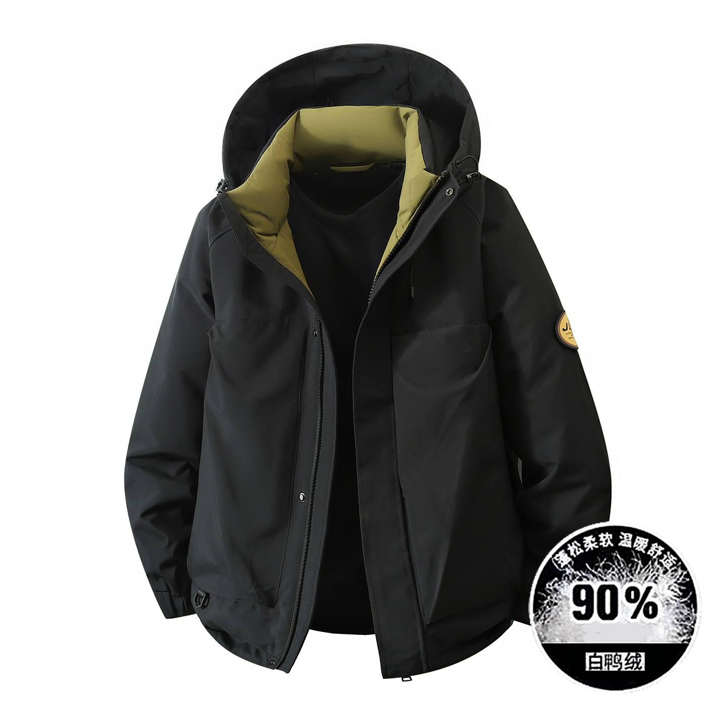 男孩冬季潮流羽绒服宽松保暖外套