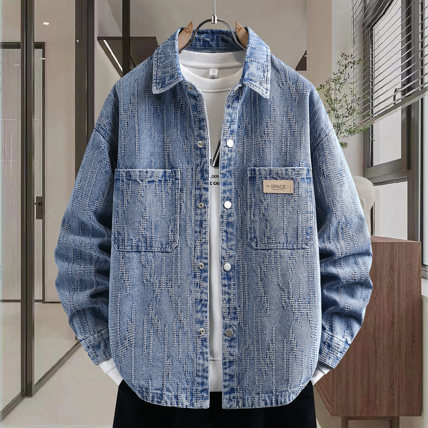 春季13青少年潮流宽松牛仔夹克男孩14学生15岁大童牛子衣衬衫外套,男装,牛仔外套,淘宝优惠券,粉丝福利购,淘宝优惠卷