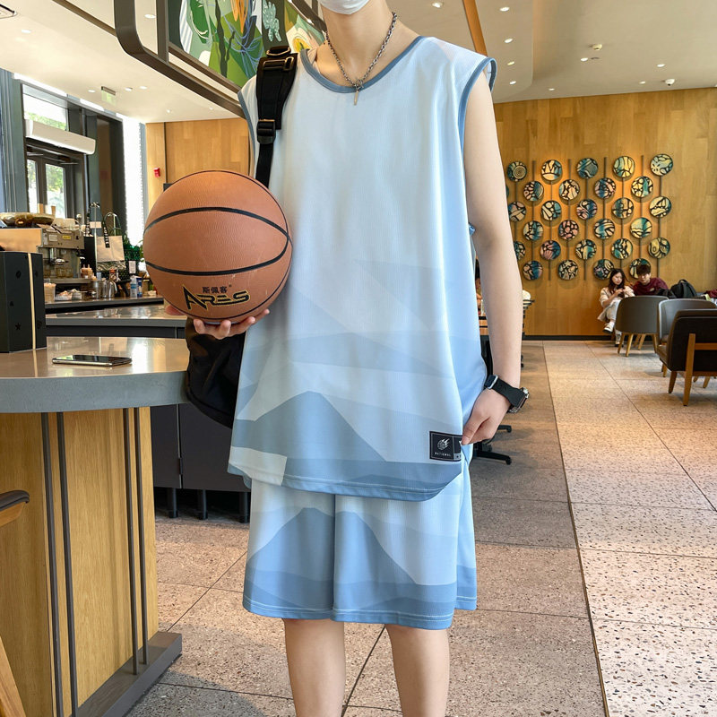 13初高中学生速干背心运动套装12-15岁男孩帅气夏装14大童篮球服