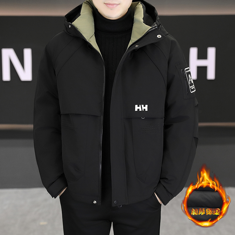 青少年加厚棉衣外套帅气羽绒棉服