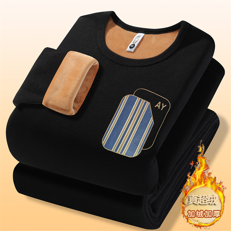 真超绒家居服加绒保暖内衣套装14